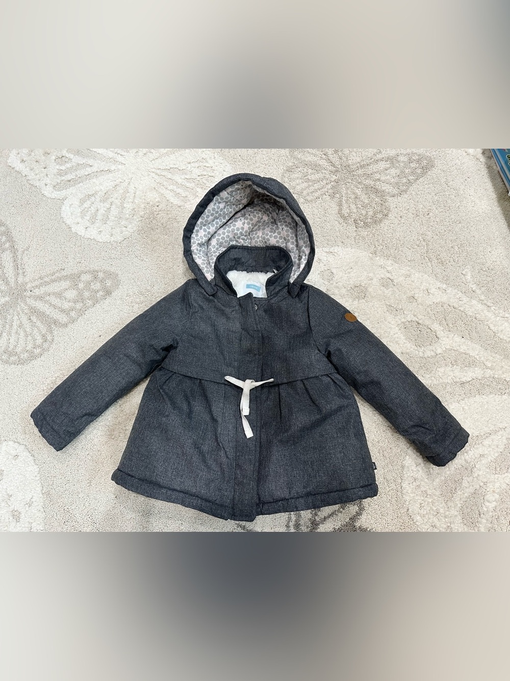 OBAÏBI Baby Girl Hooded Winter Jacket Size 18m